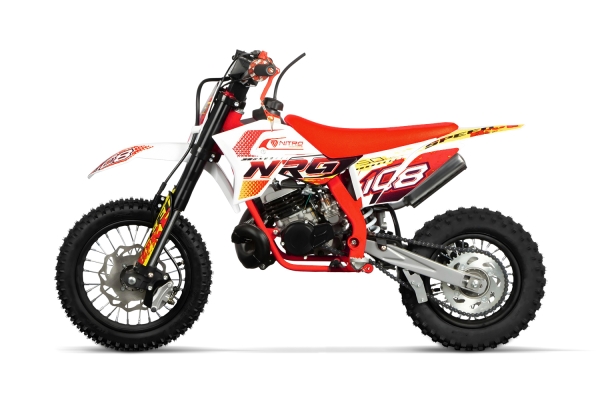 Nitro Motors 50cc NRG50 RS Racing Dirtbike 12/ 10 Zoll 2 Takter mit Kickstarter